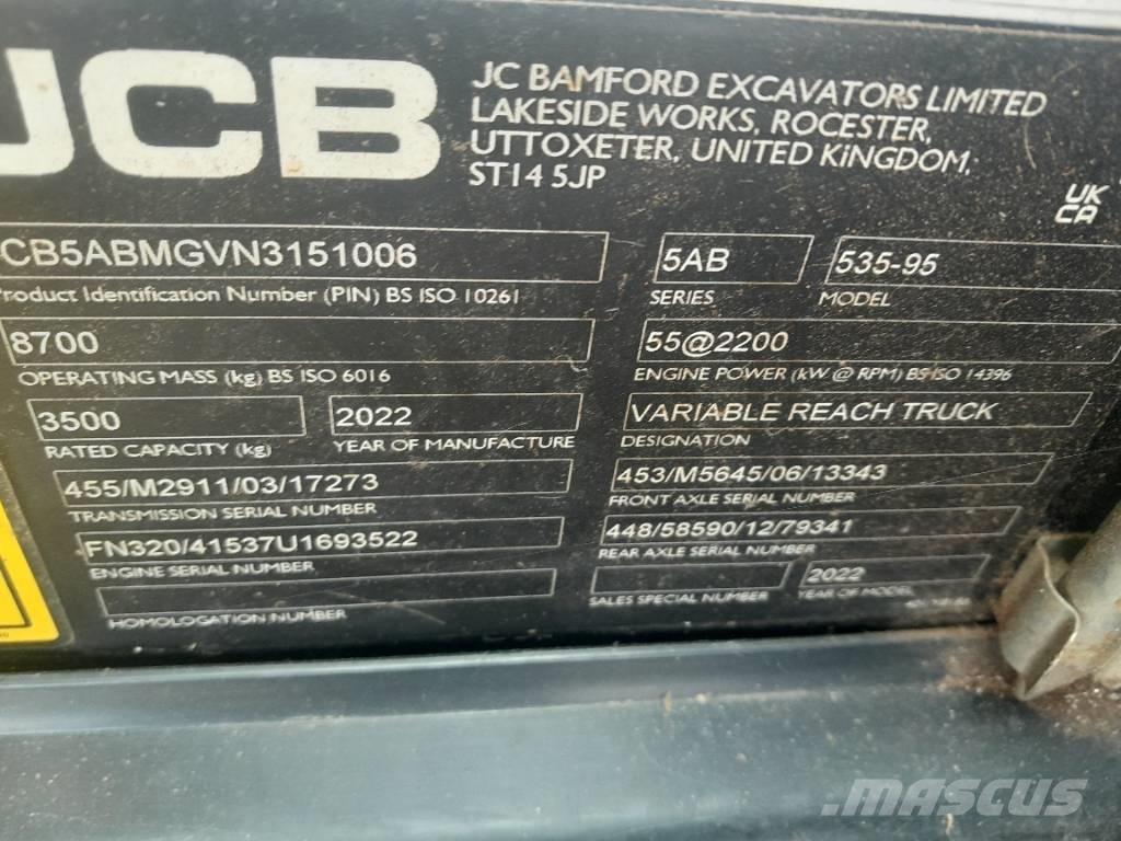 JCB 535-95 Teleskopiskie manipulatori