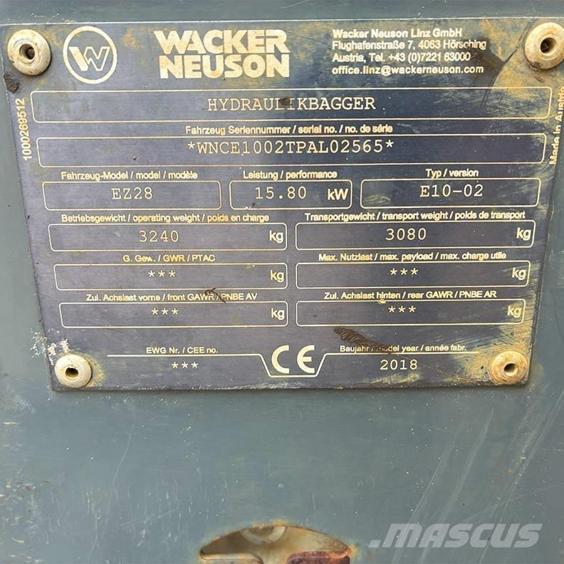 Wacker Neuson EZ 28 Mini ekskavatori < 7 t