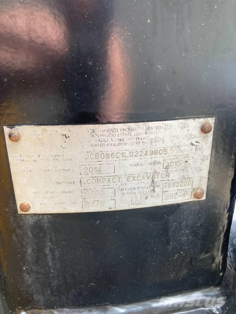 JCB 86 C-1 eco Vidēja lieluma ekskavatori 7 t - 12 t