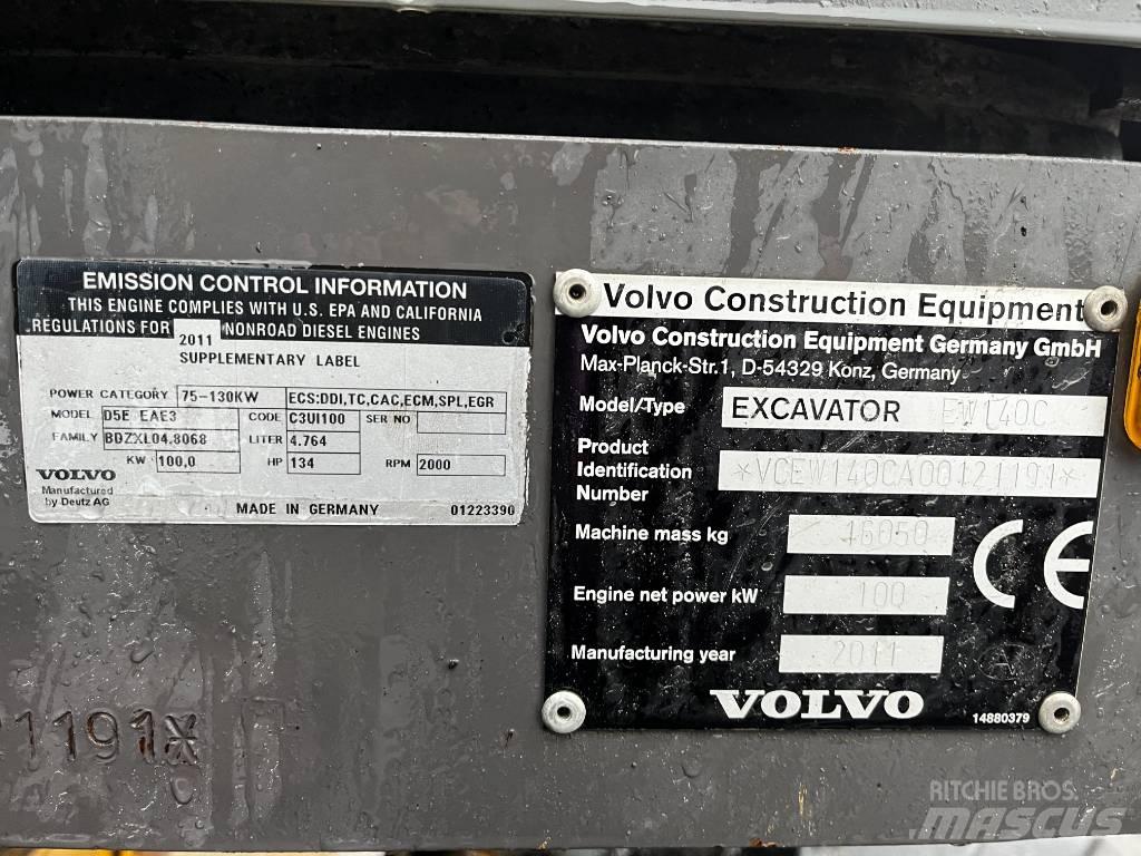Volvo EW 140 C Ekskavatori uz riteņiem
