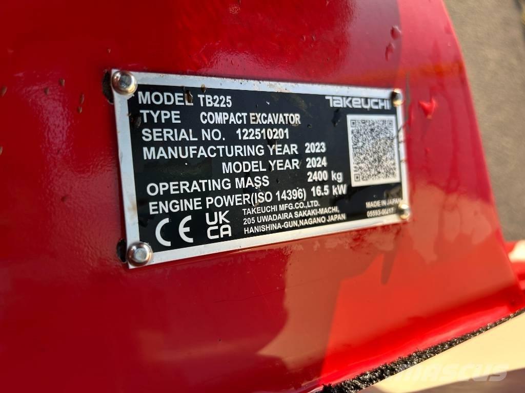Takeuchi TB 225A V3 Mini ekskavatori < 7 t