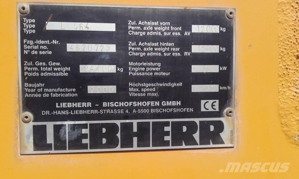 Liebherr L 564 Iekrāvēji uz riteņiem