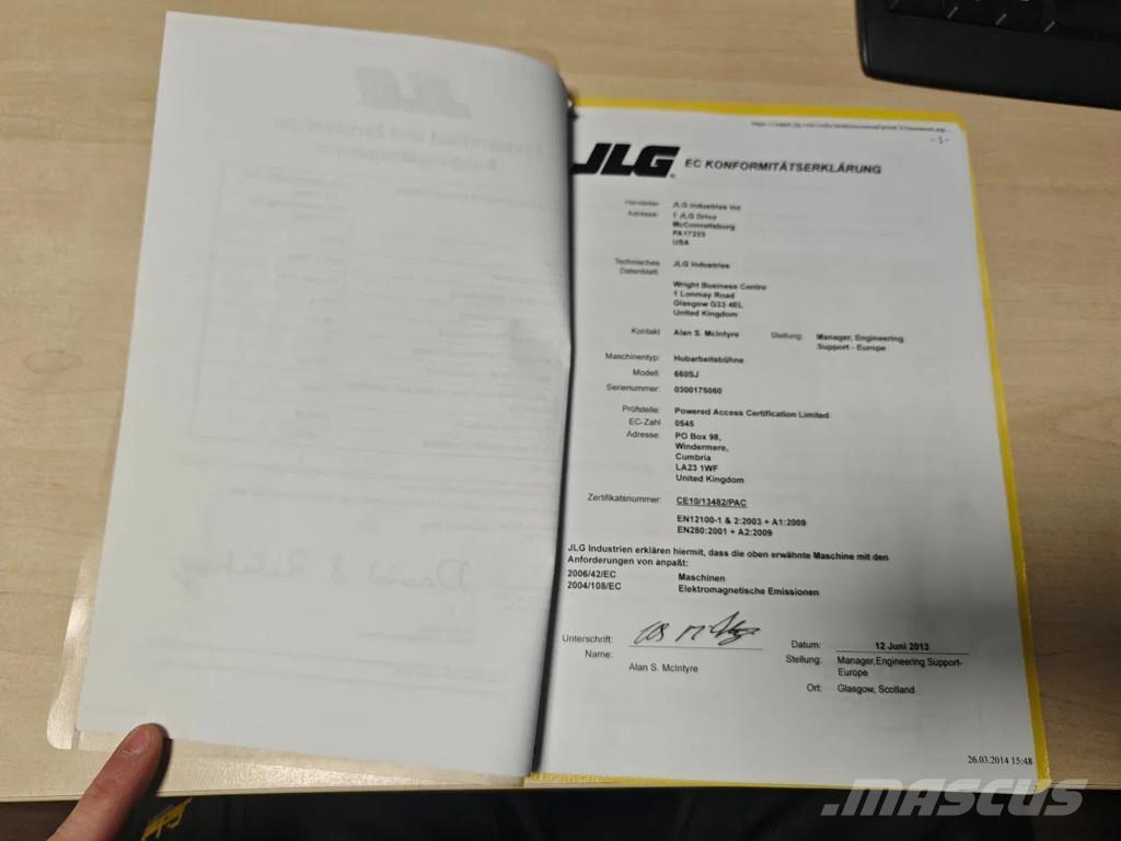 JLG 660 SJ Teleskopiskie pacēlāji