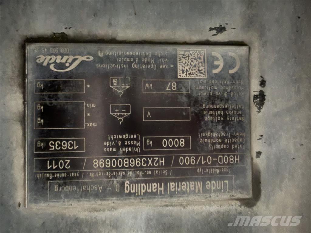 Linde H80D-01/900 Tehnika ar dīzeļa dzinēju