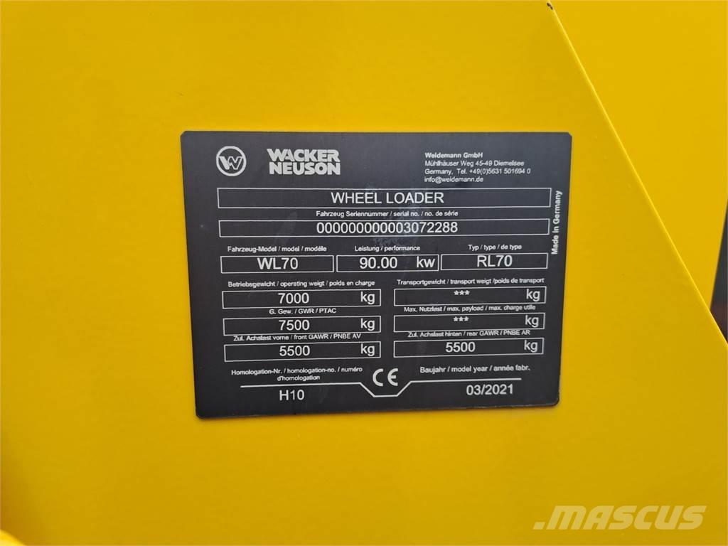 Wacker Neuson WL70 Iekrāvēji uz riteņiem