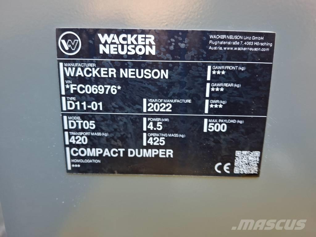 Wacker Neuson DT 05 Kāpurķēžu pašizkrāvējs