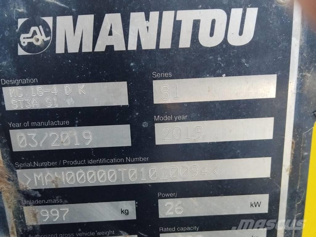 Manitou MC 18 Tehnika ar dīzeļa dzinēju