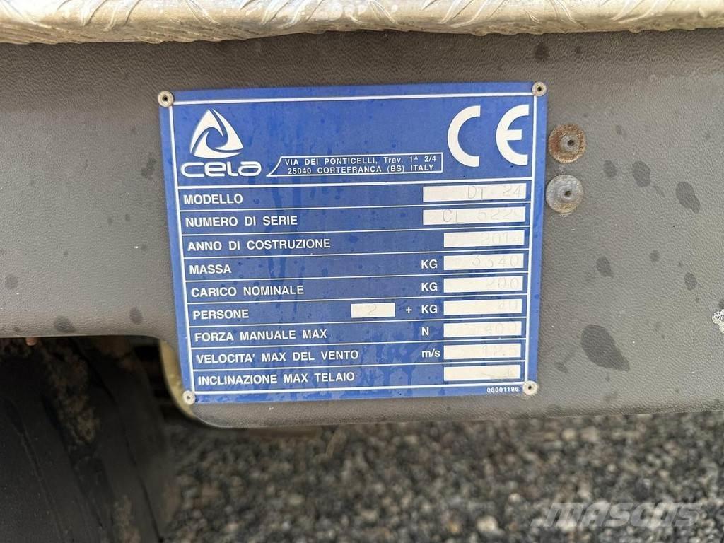 Cela DT24 Pacēlāji uz automašīnas bāzes