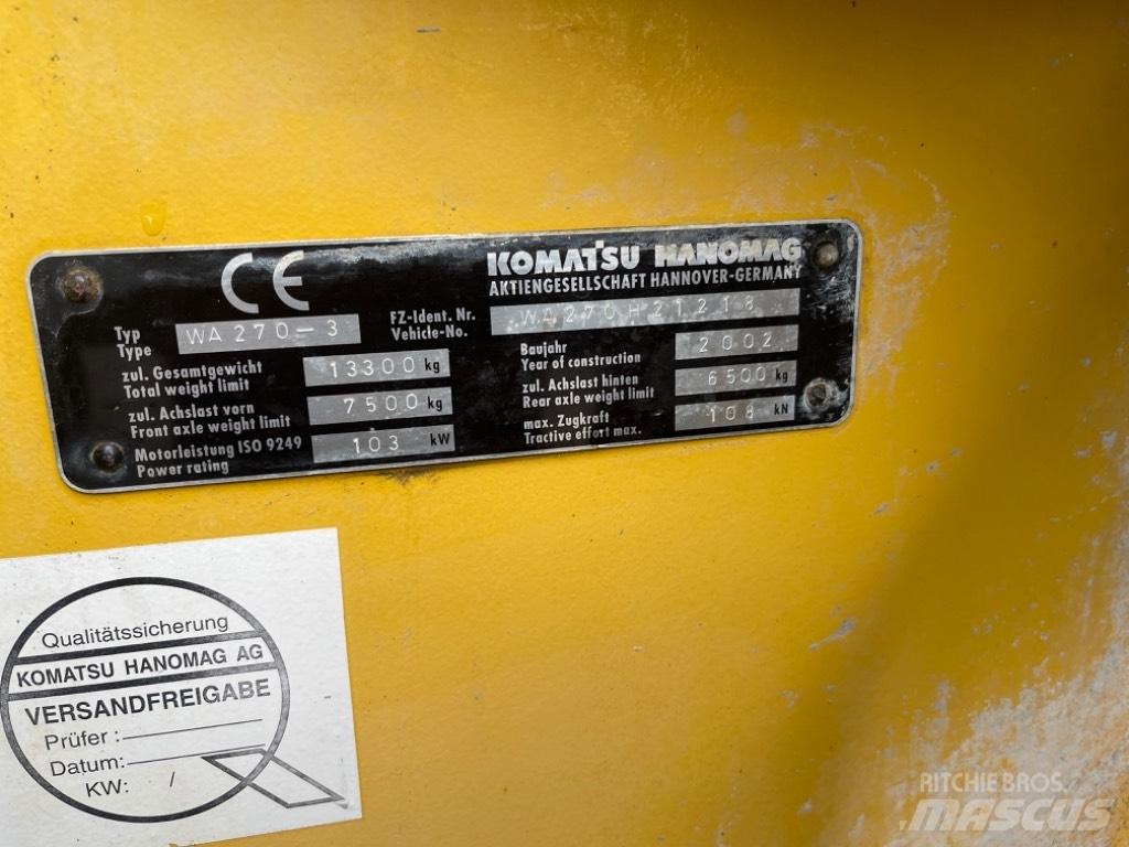 Komatsu WA 270-3 Iekrāvēji uz riteņiem