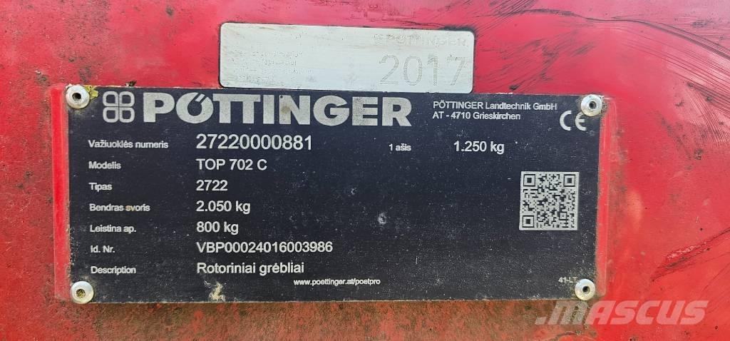 Pöttinger TOP 702C Grābekļi un siena ārdītāji