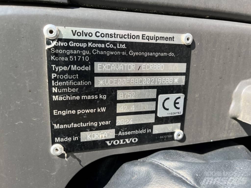 Volvo ECR88D Vidēja lieluma ekskavatori 7 t - 12 t