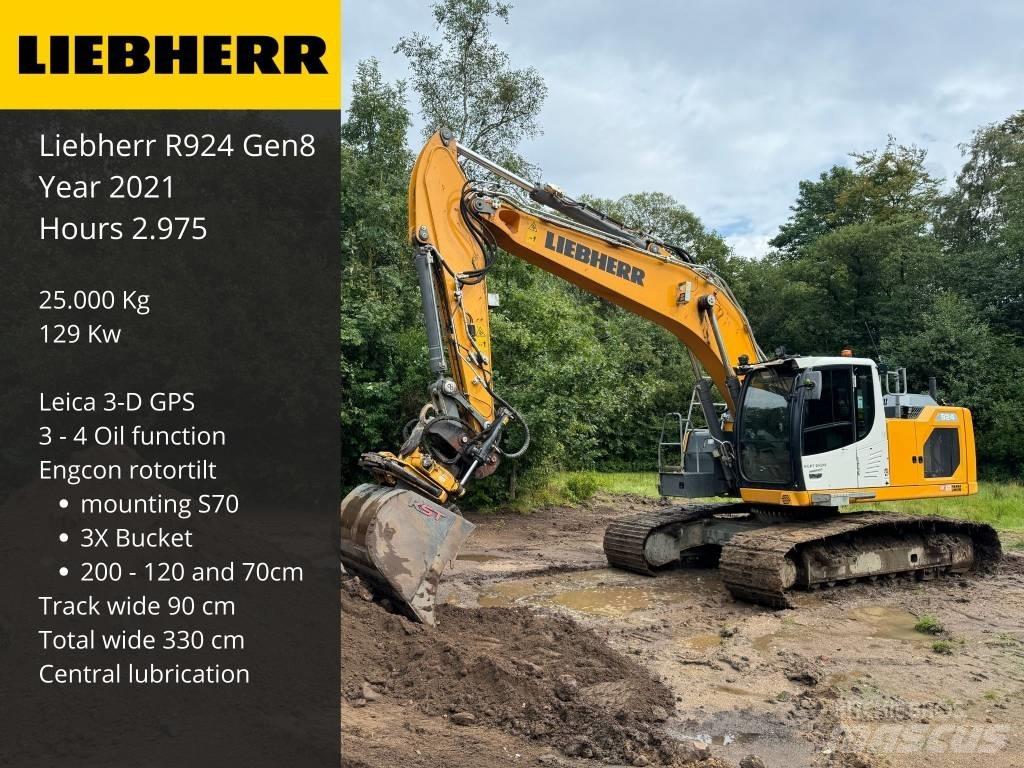 Liebherr R 924 Kāpurķēžu ekskavatori