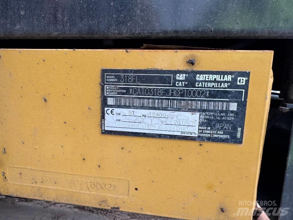 CAT 318 FL Kāpurķēžu ekskavatori