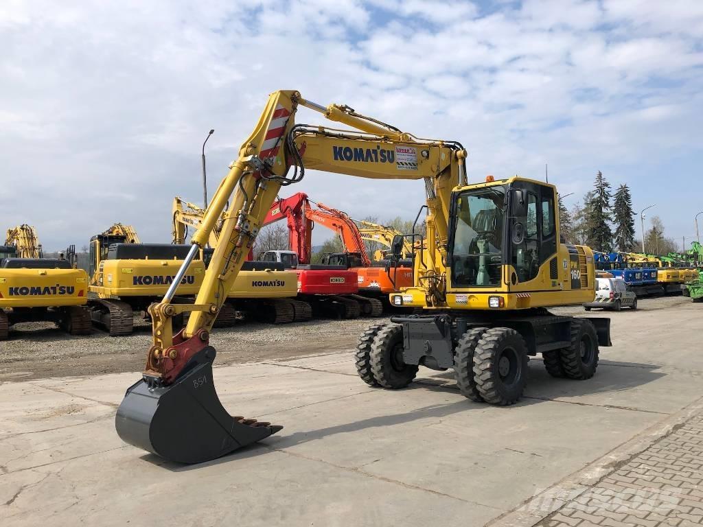 Komatsu PW160-8 Ekskavatori uz riteņiem