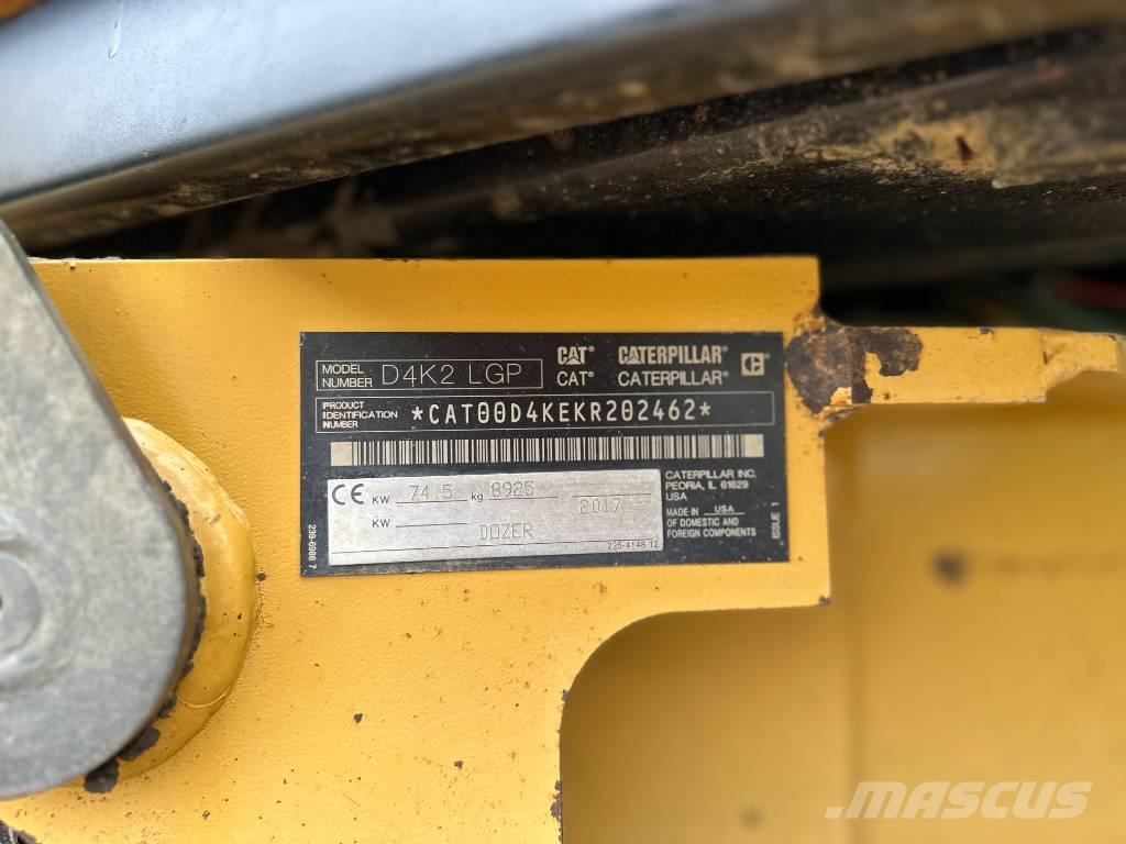 CAT D 4 K 2 LGP Kāpurķēžu buldozeri
