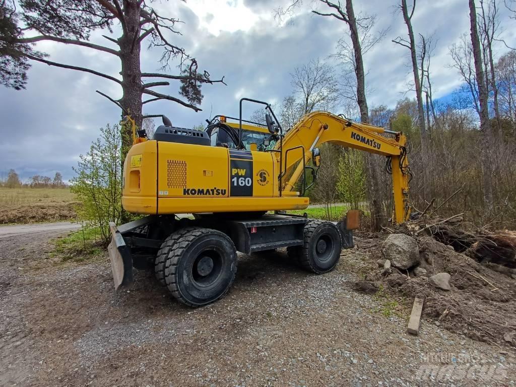 Komatsu PW 160-7E0 Ekskavatori uz riteņiem