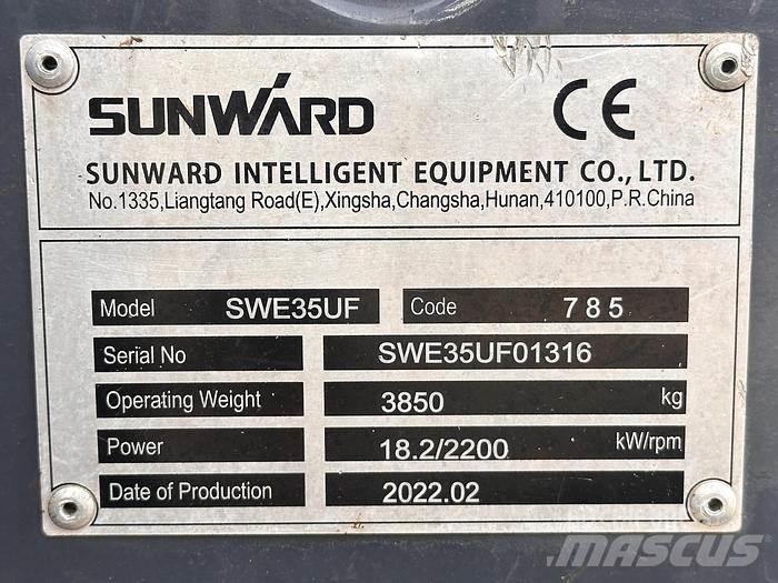Sunward SWE35UF Mini ekskavatori < 7 t