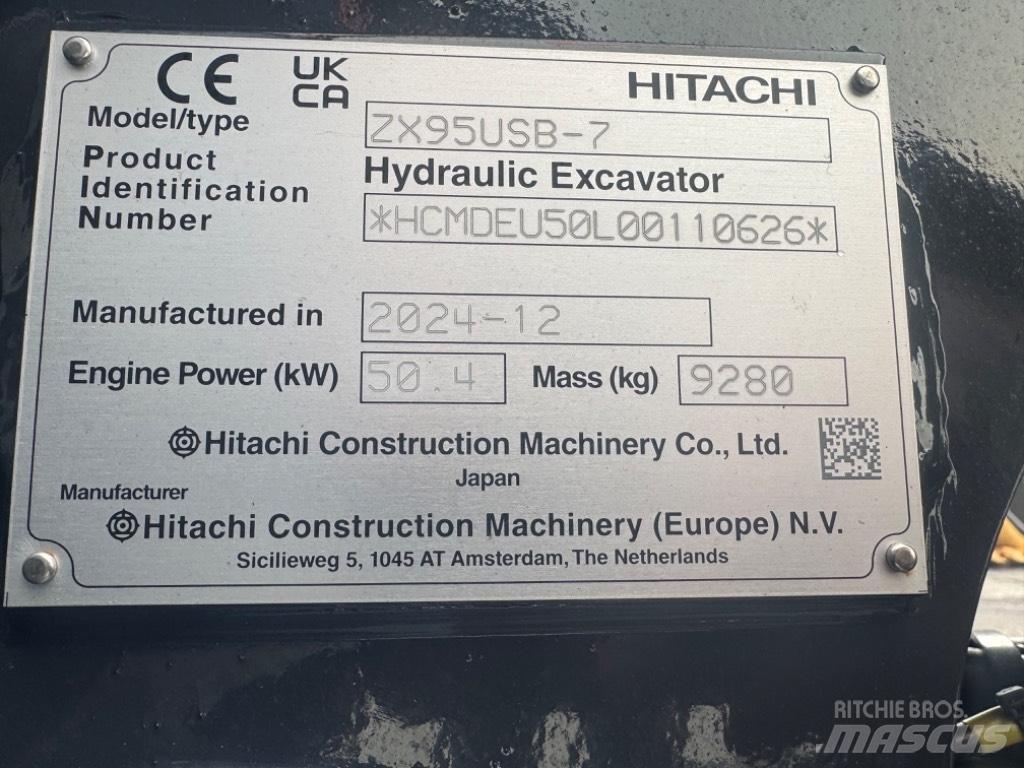 Hitachi ZX 95USB-7 Vidēja lieluma ekskavatori 7 t - 12 t
