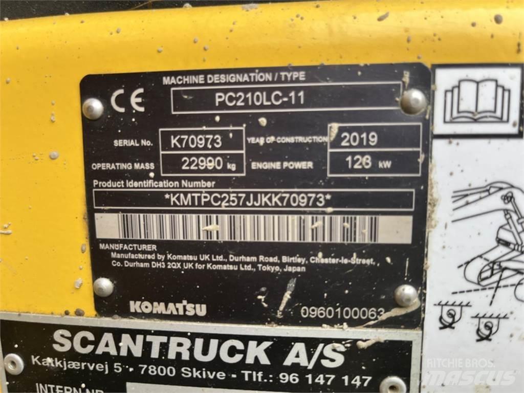 Komatsu PC210LC-11 Kāpurķēžu ekskavatori