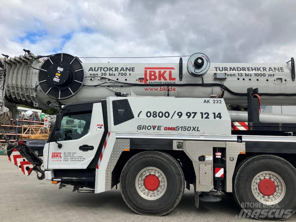 Grove GMK 5150 XL Celtņi nelīdzenām virsmām