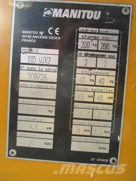 Manitou 105 VJR 2 Vertikālie pacēlāji