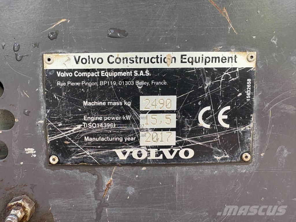 Volvo ECR 25 D Mini ekskavatori < 7 t
