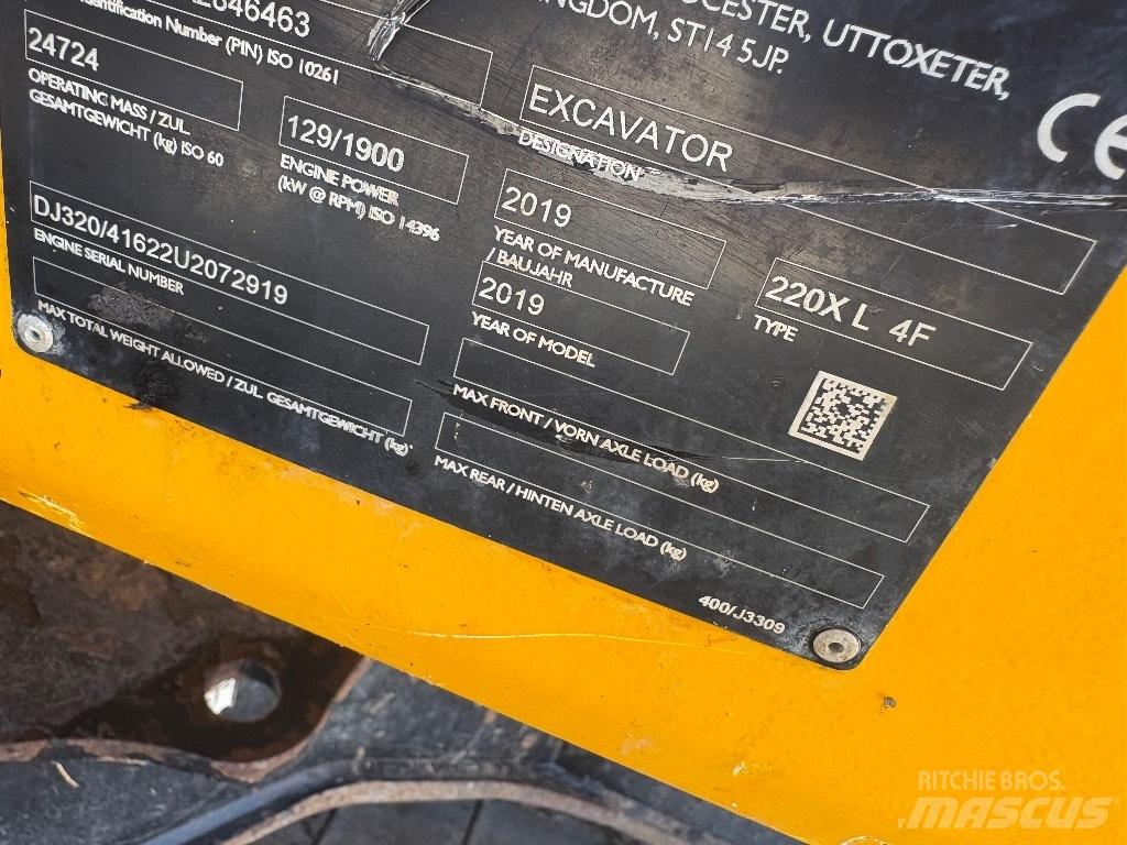 JCB 220X Kāpurķēžu ekskavatori