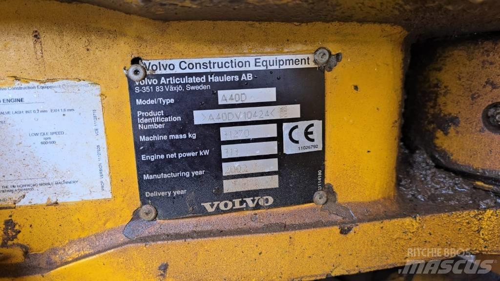 Volvo A 40 D Artikulētie pašizgāzēji