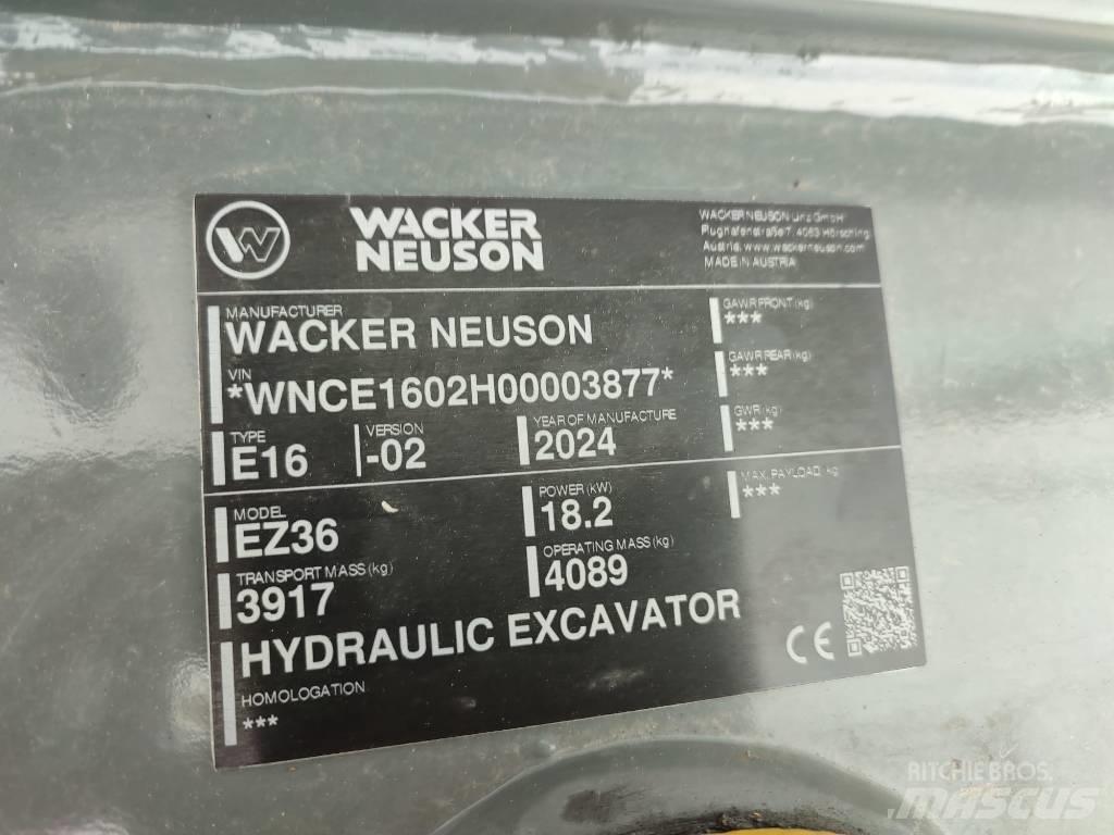 Wacker Neuson EZ 36 Mini ekskavatori < 7 t