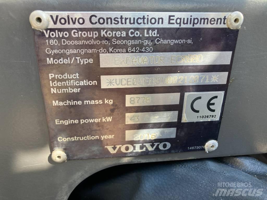 Volvo ECR 88 D Vidēja lieluma ekskavatori 7 t - 12 t