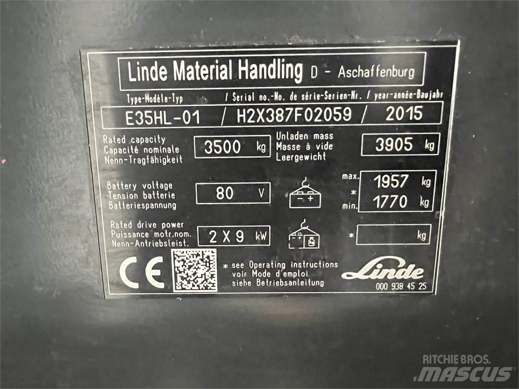 Linde E35HL-01 Elektriskie iekrāvēji