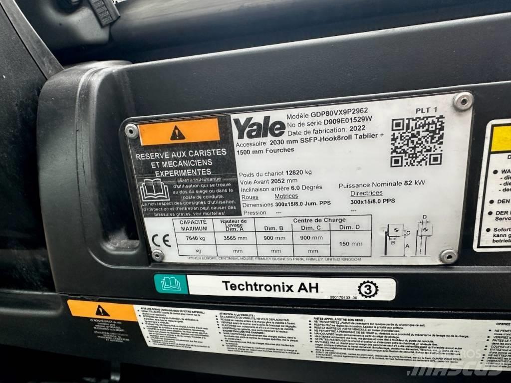 Yale gdp80vx9 Tehnika ar dīzeļa dzinēju