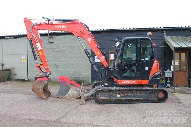 Kubota KX 080-4 Vidēja lieluma ekskavatori 7 t - 12 t