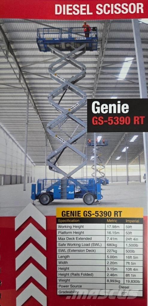 Genie GS 5390 RT Šķerveida pacēlāji