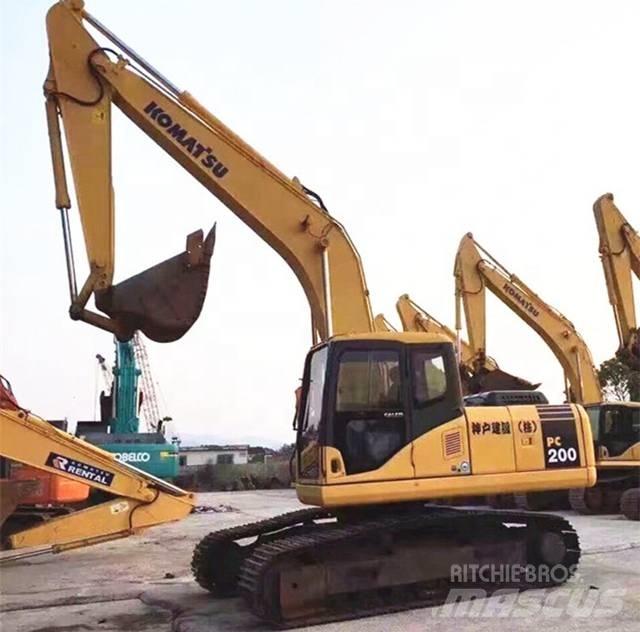 Komatsu pc200-7 Kāpurķēžu ekskavatori