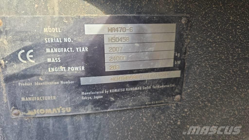 Komatsu WA 470-6 Iekrāvēji uz riteņiem