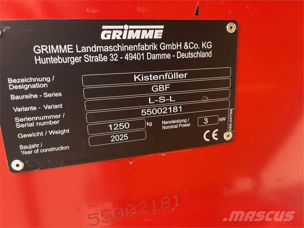 Grimme GBF LSL Padeves iekārtas