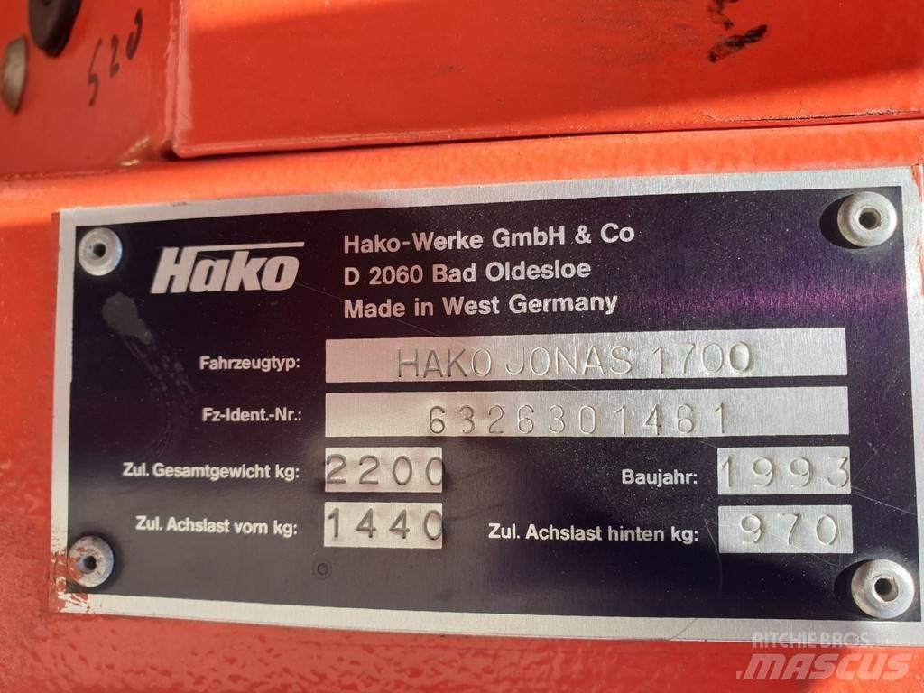 Hako Jonas 1700 Ielu tīrīšanas mašīnas