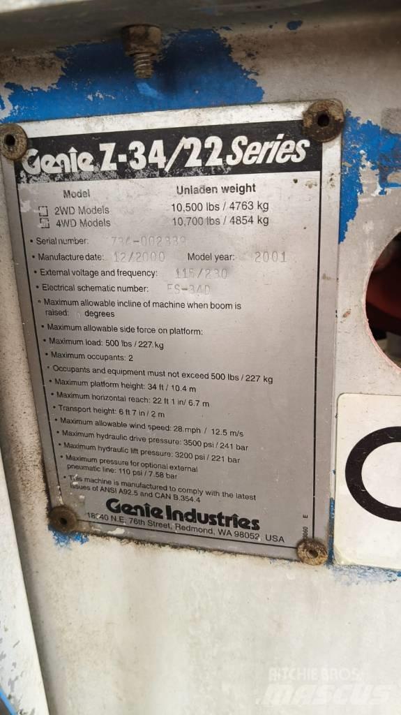 Genie Z 34/22 IC Strēles pacēlāji