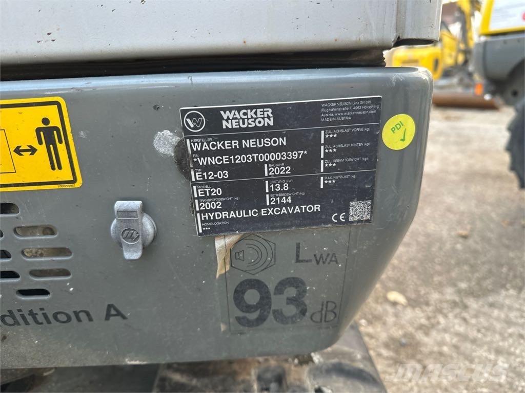 Wacker Neuson ET20 Kāpurķēžu ekskavatori
