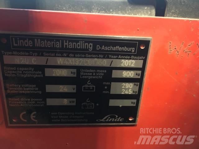 Linde N20C/132 Pasūtījumu savācējs mazam augstumam