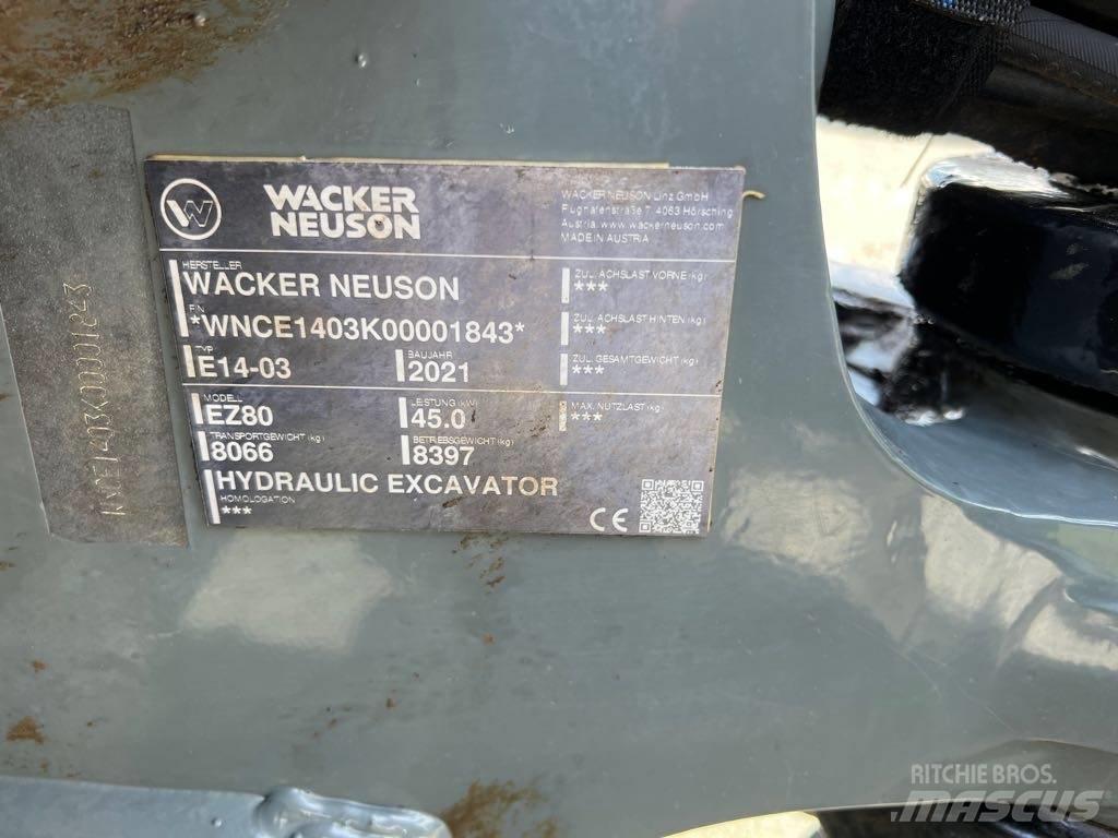 Wacker Neuson EZ80 Kāpurķēžu ekskavatori
