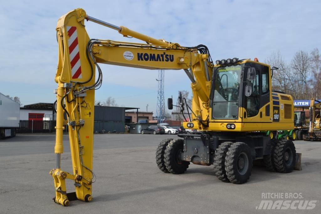 Komatsu PW 180-10 Ekskavatori uz riteņiem