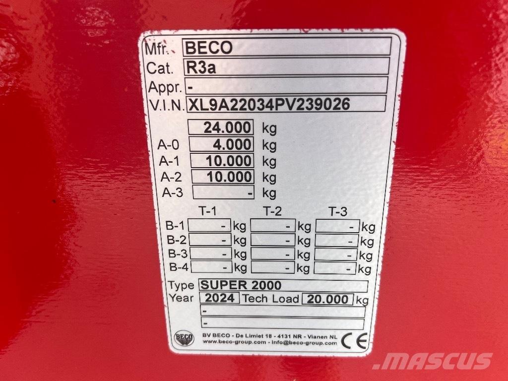 Beco Super 2000 Treileri-pašizgāzēji