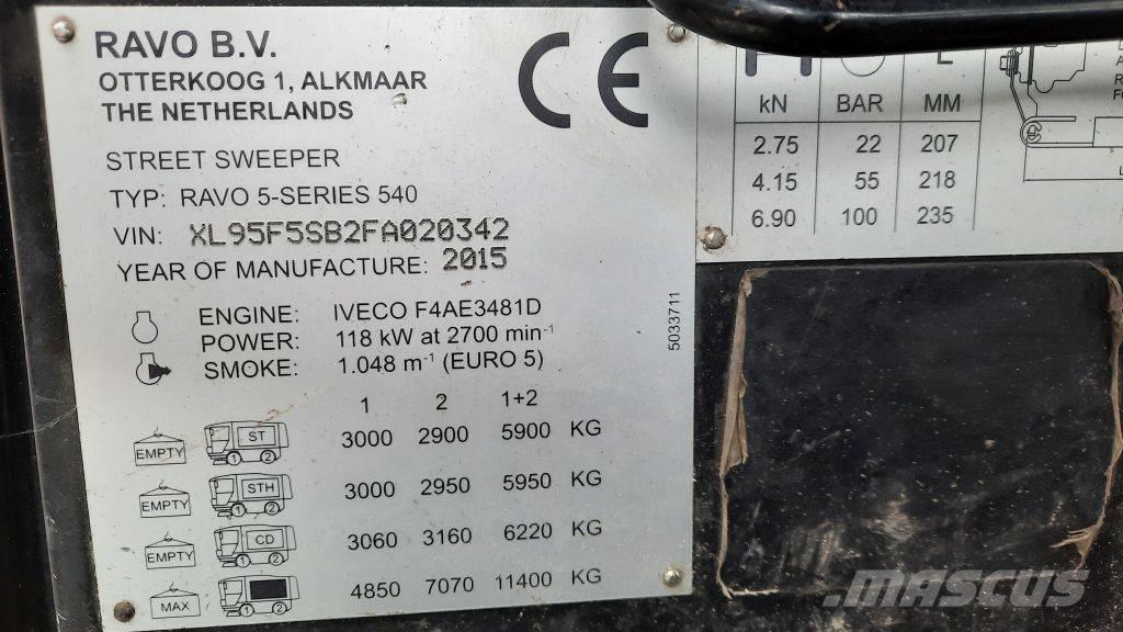 Ravo 540ST Ielu tīrīšanas mašīnas