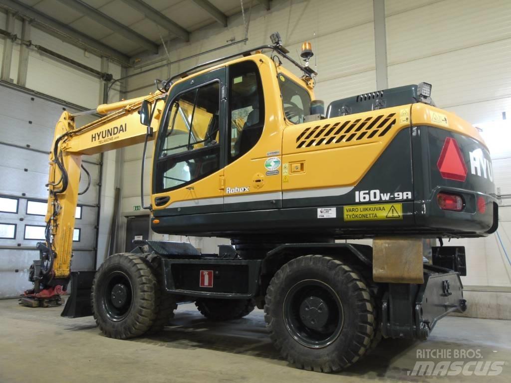 Hyundai R 160 W-9A Ekskavatori uz riteņiem