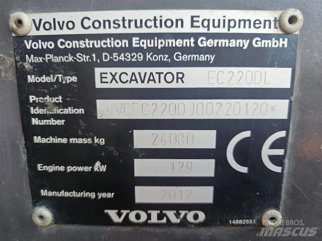 Volvo EC 220 DL Kāpurķēžu ekskavatori