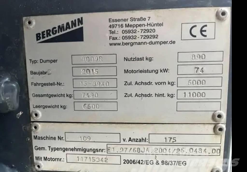 Bergmann Dumper Artikulētie pašizgāzēji