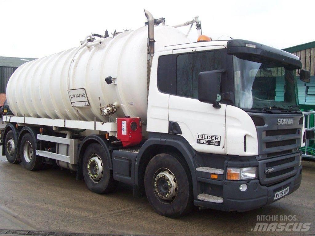 Scania P 380 Kombinētās vakumsūkņa mašīnas