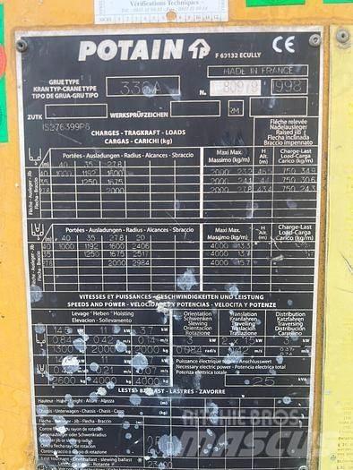 Potain GTMR 336 A Citas pacelšanas iekārtas